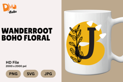 Wanderroot Boho Floral Monogram Product Image 1
