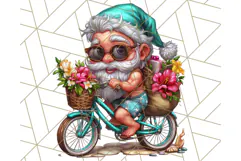 Summer Christmas Clipart PNG, Tropical Holiday Art Clip Art Product Image 4