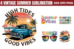 Vintage Summer Sublimation Bundle PNG Product Image 4
