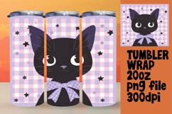 Charming Watercolor Kitten Tumbler Wrap Product Image 1