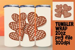 Elegant Heart Tumbler Wrap Pattern Sublimation 20oz Product Image 1