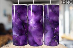 Purple Luxury Alcohol Ink Tumbler Wrap -High Quality 300 Dpi Product Image 1