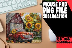 Americana Truck Sublimation Mouse Pad PNG Print Product Image 1