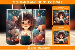 Cute Birthday Tumbler Wraps, Sublimation Wrap Product Image 1
