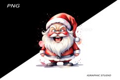 Funny Santa Claus Clipart, Christmas Clipart Product Image 1