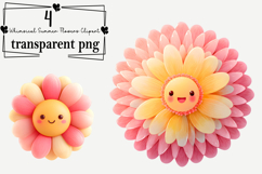 Whimsical Summer Flowers Clipart Watercolor PNG Product Image 1