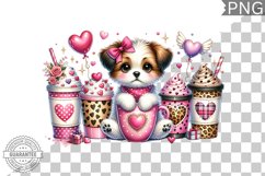 Valentine&#039;s Day Dog - Valentine Clipart Sublimation Product Image 1