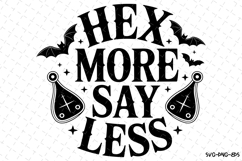 Hex more say less Svg | Halloween Svg | Svg Cut Files Product Image 1