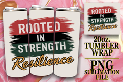 Cozy Nights 20oz tumbler wrap, Juneteenth Product Image 1