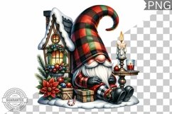 Christmas Gnome Sublimation - Clipart PNG Design Product Image 1