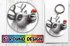 Radiant Circle Ornaments Design PNG, Cute Animals Product Image 1
