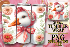 Happy Hearts 20oz tumbler wrap, Goose Product Image 1