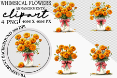 Whimsical Flowers Clipart Product Image 1