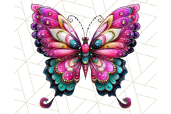 Metallic Butterfly Clipart PNG Clipart, Vibrant Butterfly Product Image 4