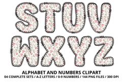 Lovely Baby Shower Alphabet &amp; Numbers Clipart PNG 300 DPI Product Image 4