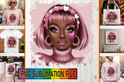 Fun TSHIRT Magic PNG, Afro Girl Product Image 1