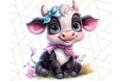 Kids Farm Clipart, Cute Farmer and Farm Animal PNG Product Image 4