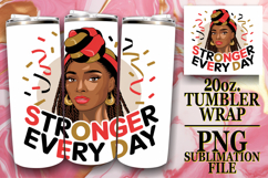 Joyful nights 20oz tumbler wrap, Black Woman Product Image 1