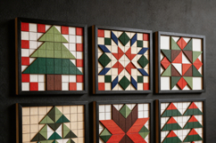Christmas Wood Quilt Block Patterns for Laser Cut Holiday Wa Product Image 2