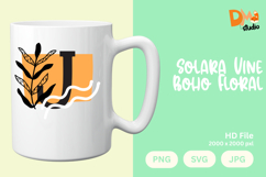 Solara Vine Boho Floral Monogram Product Image 1