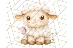 Pastel Farm Nursery PNG Clipart, Baby Animals And Elements Product Image 4