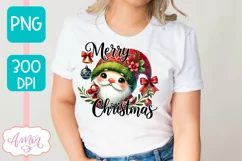 Merry Christmas PNG sublimation | Christmas gnome shirt PNG Product Image 2