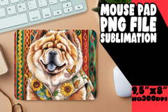 ENCHANTED DESK PAD PNG DESIGN, Cute Dog Product Image 1