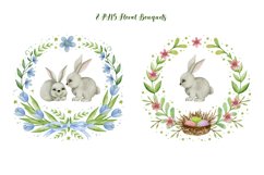 Watercolor bouquets flowers and animals. Product Image 3