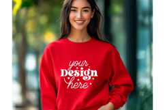 Gildan 18000 Crewneck Sweatshirt Mockup 3 Product Image 1
