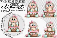 Whimsical Easter Chick Clipart Product Image 1