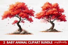 Baby Animal Clipart | Cute Nursery Wildlife PNG Illustration Product Image 1