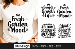 Fresh Garden Mood Inspirational SVG PNG Product Image 1