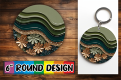 Unique Sublimation Round Ornaments PNG, Pattern Product Image 1