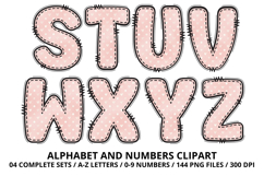 Teddy Bear Girl Alphabet PNG - Letters &amp; Number 300 DPI Product Image 4