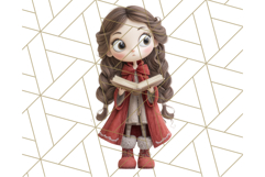 Christmas Whimsy Clipart, Holiday Kids PNG Graphics Product Image 4