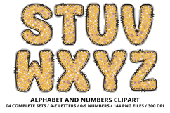 Enchanted Garden Patchwork Alphabet PNG Clipart 300 DPI Product Image 4
