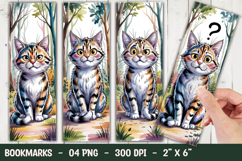 Curious Cat Bookmark Sublimation Product Image 1