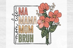 Retro Mama Png, mama png, mama sublimation, floral mama png Product Image 1