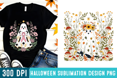 Boho Halloween Ghost png,Halloween sublimation png Product Image 2