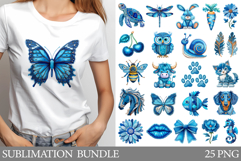 Denim Patchwork Sublimation Bundle. Denim Patchwork T-Shirt Product Image 1