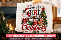 Christmas PNG | Just A Girl Who Loves Christmas PNG Product Image 3