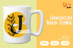 Honeyclay Boho Floral Monogram Product Image 1