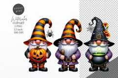 Halloween clipart, Halloween gnome, Kids Halloween Product Image 1