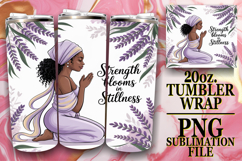 PRESENT OF HAPPINESS 20oz TUMBLER WRAP, Praying Woman Product Image 1