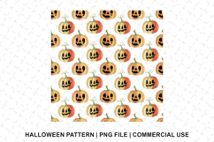 Halloween Pumpkin Pattern Png | Sublimation | Digital Paper Product Image 1