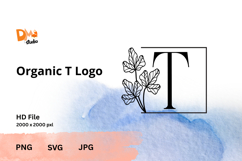 Organic Logo Monogram - Elegant Nature JPG | PNG | SVG Product Image 1