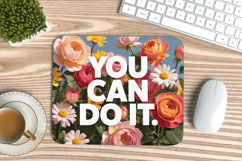 Inspirational Quotes Mouse Pad, Motivational PNG Sublimation Product Image 1