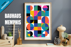 Abstract geometric Bauhaus, Memphis 02. 10 Posters. Product Image 2