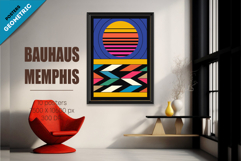 Abstract geometric Bauhaus, Memphis 02. 10 Posters. Product Image 3