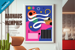 Abstract geometric Bauhaus, Memphis 02. 10 Posters. Product Image 5